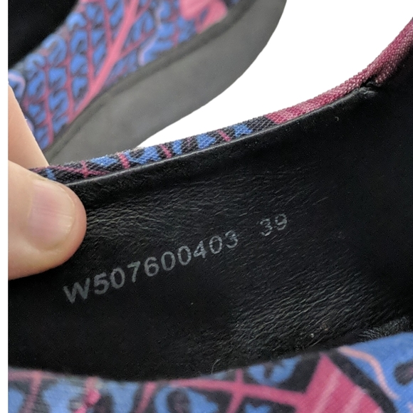Opening Ceremony Blue/Pink/Purple Printed Platform Slip On Size 39 - Picture 6 of 10